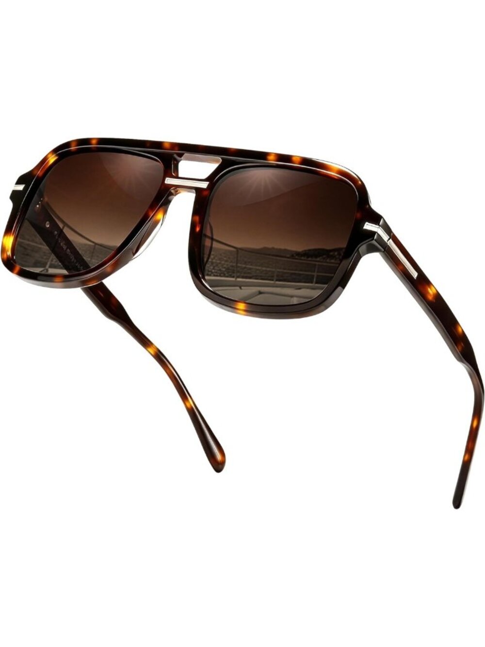 Luxury Polarized Aviator Sunglasses for Women - UV Protection, Stylish Acetate